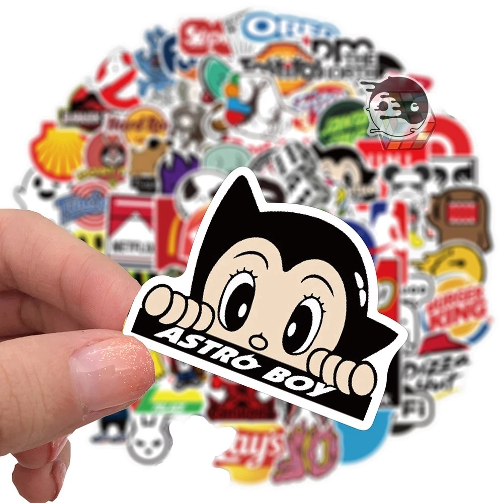 Disne Cool Fashion Brand Logo Stickers DIY Skateboard Laptop Luggage Bike Motorcycle Phone Car Sticker Decals