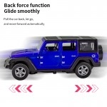 JEEPS Wrangler Car Model Simulation Off-road Vehicle Pull Back Car Decoration Ornaments Collection Toys For Children